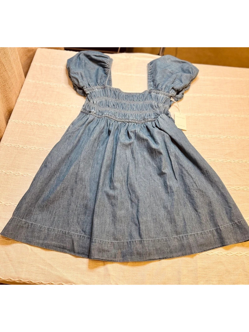 Women’s denim dress size large new with tag